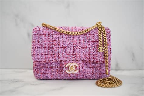 pink tweed chanel bag|where to buy chanel 22.